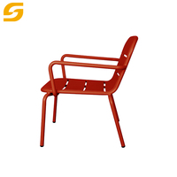 Chaise de jardin en aluminium personnalisable, mobilier d'extérieur, table de bistrot, chaises de salle à manger en aluminium pour piscine, ensemble table et chaises de jardin