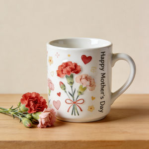 Taza de Cerámica Floral para el Día de la Madre - Taza de Café y Té de 11 oz, Regalo Perfecto para Mamá, Duradera y Apta para Lavavajillas - Product Image 3