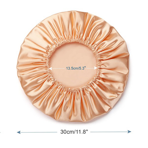 Bonnet de douche en satin 30 cm/11,8 po imperméable pour femmes, utilisation en salle de bain - Product Image 1