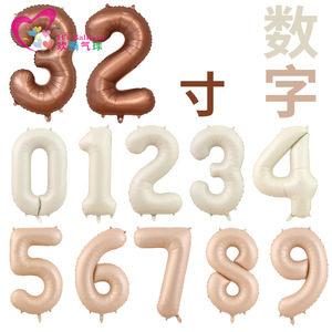 Globos de aluminio con números de 32 pulgadas para fiestas de cumpleaños HT Balloon - Product Image 1