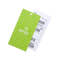 Étiquette volante personnalisée pour vêtements avec logo gaufré, RFID UHF 860-960 MHz, pour sacs et chaussures, avec impression pour l'inventaire