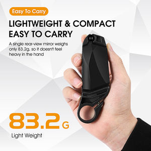 2 uds espejo de bicicleta espejo retrovisor plegable 360 grados giratorio espejo de seguridad para manillar de bicicleta - Product Image 4