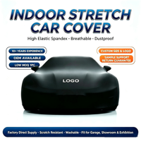 Housse de voiture en velours extensible quatre directions en spandex premium 200g, haute élasticité, protection UV, rejet IR pour supercar et voiture de sport
