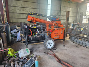 Mini-foreuse sur chenilles à <span class=keywords><strong>prix</strong></span> abordable, 120 m, pour forage de 140-325 mm, avec marteau DTH diesel pour l'exploitation minière de roches dures - Product Image 4