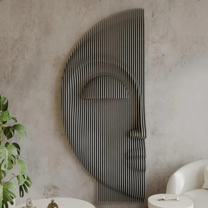 Escultura de Madera de Arte Popular Contemplativo Moderno y Ecológico, Escultura de Pared de Madera con Diseño de Hombre Hundido, Tallado de Madera Algorítmico Emocional - Product Image 6