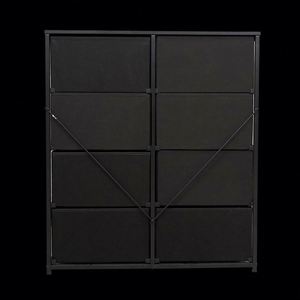 Modern Living Room Fabric <b>Cabinet</b> - Freestanding Durable Stainless Steel MDF Panel Pine - Product Image 5