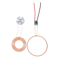 Chargeur sans fil, Circuit imprimé pour chargeur sans fil, coussin de chargement induction, batterie d'alimentation, 100mm longue Distance 5V