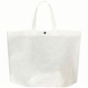 Sac fourre-tout pliable réutilisable en non-tissé de couleur unie pour femmes, fourni par l'usine - Product Image 6