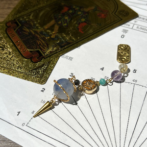 Péndulo <span class=keywords><strong>de</strong></span> Cianita Natural en Esfera, Cristal Curativo, Adivinación, Magia, Brujería, Reiki, Reloj para Metafísica, Regalos - Product Image 3