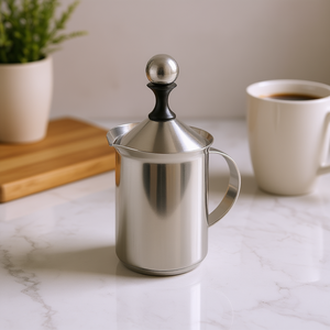 Cilio Creamer Classic 3 tasses en acier inoxydable pour café et thé - Product Image 3
