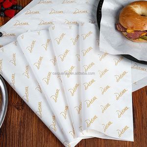 Disposable Eco-Friendly Greaseproof <b>Paper</b> for Food Packaging Cake Bread Hamburgers Baking Trays & Padding-Coated with <b>Wax</b> - Product Image 5