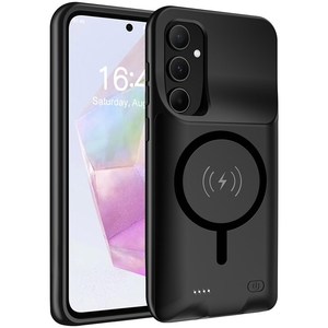 Pour <span class=keywords><strong>Samsung</strong></span> Galaxy A55 5G <span class=keywords><strong>10000mAh</strong></span> <span class=keywords><strong>Batterie</strong></span> <span class=keywords><strong>Externe</strong></span> TPU Téléphone Cas Récepteur Sans Fil - Product Image 3