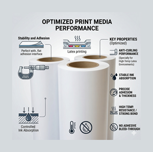 Reliable Adhesive White Matte <b>Vinyl</b> Inkjet Printing Film <b>Vinyl</b> Film For Outdoor Large-Format Prints Non-Reflective - Product Image 1