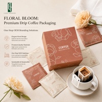 Sachets de café jetables personnalisés imprimés avec filtre, qualité alimentaire, 10g, pour café infusé, ensemble d'emballage, Bolsas Para Cafe Con Valvula