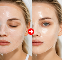 Masque facial en hydrogel au collagène bio, marque privée, pour raffermir et lifter, soin de nuit beauté, vente en gros