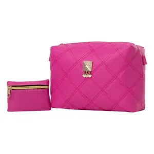 Bolso Bandolera Linda Francis Buganvilia para Mujer de Fana, 21 cm x 8 cm, Patrón Acolchado de Diamantes, Cierre de Botón, Poliéster, Moda de Verano - Product Image 3