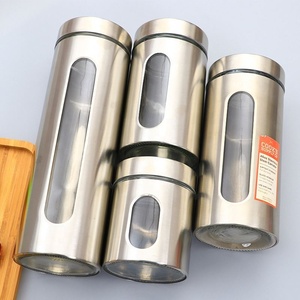 Hot Sell 4 Pack PP <b>Plastic</b> Food Safe Storage Canisters <b>Plastic</b> Sealed Lid Eco-Friendly Multi-functional <b>Kitchen</b> Food Storage Set - Product Image 6