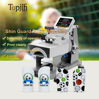 Máquina de sublimación en caliente para espinilleras con temporizador digital, control preciso de temperatura, duradera para deportes de equipo, venta al por mayor Topjlh