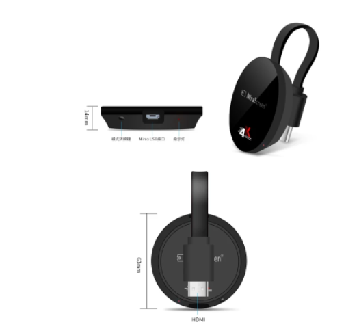 Mirascreen G7 Plus 5G Dual Wifi Display Dongle 4K TV Stick Airplay Miracast DLNA Stream Cast Anycast Mirror Screen Chromcast