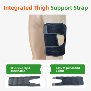 Sangle de protection des cuisses <span class=keywords><strong>pour</strong></span> la musculation, bande élastique de compression anti-irritation musculaire <span class=keywords><strong>pour</strong></span> le soutien des jambes lors de l'entraînement physique - Product Image 2