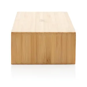 Reloj despertador inalámbrico de bambú de 5W, gadgets ecológicos - Product Image 4