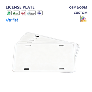 Placa de Matrícula Personalizada al por Mayor para Sublimación, Placa de Número de Coche de Aleación de Aluminio con Acabado Cromado de 6''*12'' - Product Image 2