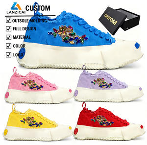 Chaussures en toile tendance avec logo de designer gratuit, pour hommes et femmes, respirantes, décontractées, pour la marche et le skateboard - Product Image 1