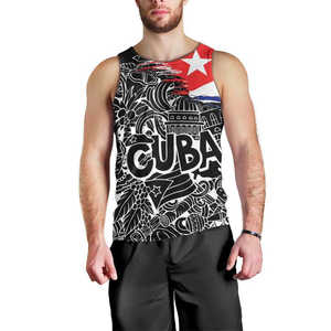 Custom <span class=keywords><strong>Cuba</strong></span> Independence Day 1868 Hombres Tank Top <span class=keywords><strong>Tocororo</strong></span> Con Blanco Mariposa Venta al por mayor <span class=keywords><strong>Cuba</strong></span> Tank Top - Product Image 5