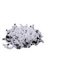 Quanjucheer Lot de 100 Clips de Soutien Simples pour Plantes, Légumes et Tomates, Utilisation en Jardin, Promotion de la Croissance Verticale, 2,6 cm x 2 cm, Blanc