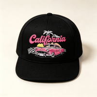 Casquette Snapback à Visière Plate Personnalisée OEM ODM en Gros, Style Vintage Rétro avec Logo Brodé 3D, Réglable, pour la Plage