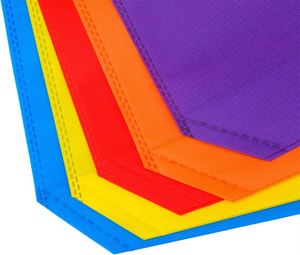 Bolsa de Tela No Tejida Reciclada y Reutilizable con Logotipo Personalizado para Regalos de Fiesta de Cumpleaños, Bolsa de Dulces Arcoíris - Product Image 3