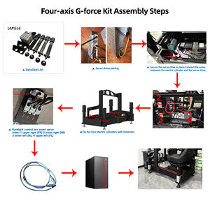 Conjunto Completo de Simuladores de Carreras Profesionales, Plataforma de Simulación de 4 Grados de Libertad, Perfil de Aluminio 4080 - Product Image 4