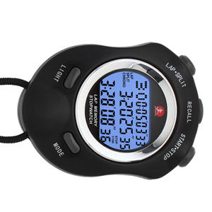 Chronomètre numérique classique portable avec lumière nocturne, 30 mémoires, chronomètre numérique pour la natation, la course à pied, les entraîneurs sportifs - Product Image 2