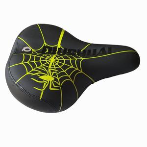Sillín de <span class=keywords><strong>bicicleta</strong></span> de algodón de alta elasticidad, <span class=keywords><strong>asiento</strong></span> cómodo grueso para <span class=keywords><strong>bicicleta</strong></span> de montaña con bolsa de cojín con patrón de araña grande incluida - Product Image 3