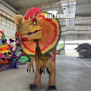 Jurassic Park Dinosaur World Animatronic Dilophosaurus Jambes cachées Costume de dinosaure marchant pour spectacle sur scène - Product Image 6