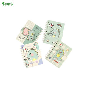 Bloc-notes Mk Memo Pad 80 feuilles, mini carnet de notes, joli journal A7, reliure spirale, couverture en papier, impression UV, planificateur cadeau pour l'école - Product Image 1