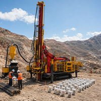 Foreuse à circulation inverse de 1200 m, machine de forage d'exploration RC pour l'échantillonnage de minerais d'or et de cuivre en profondeur