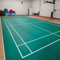 Revêtement de sol PVC multi-usages haute densité Runsure à absorption des chocs pour la rénovation des sols carrelés, idéal pour l'entraînement de volley-ball, installation rapide