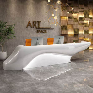 Comptoirs de caisse personnalisés pour bureau, hôtel, salon de beauté, bar, supermarché et salle de sport, vitrine de réception - Product Image 4