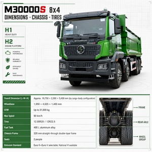 รถบรรทุกดัมพ์มือ<span class=keywords><strong>สอง</strong></span> SHACMAN M3000S 6x4 ยูโร 3 พร้อมแผ่นป้ายทะเบียนเครื่องยนต์และรายละเอียดตัวถังที่ตรวจสอบแล้ว 8x4 /6*4 รถบรรทุกดัมพ์ Shacman - Product Image 1