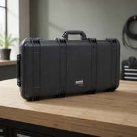 Valise rigide longue à roulettes à prix réduit, étanche IP67, antichoc IK10, pour équipement de tir, transport portable avec mousse