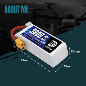 Аккумулятор для дрона VSVAW 3S для дрона FPV 11,1 В 60C 3800 мАч XT60 штекер для радиоуправляемого автомобиля квадрокоптера лодки радиоуправляемого самолета, модель радиоуправляемого аккумулятора - Product Image 5