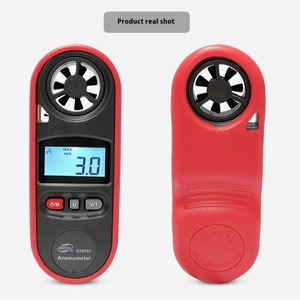 GT8163 Anemometer Digital presisi tinggi meteran penguji kecepatan angin +/-5% akurasi 0.3-30 m/s pengukuran daya temperatur jarak - Product Image 2