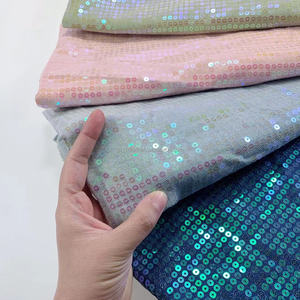 5Mm Holographic Trong Suốt Vòng Denim <span class=keywords><strong>Sequin</strong></span> Vải Thêu Mô Hình Cho Thiết Kế May Mặc Túi Giày - Product Image 3