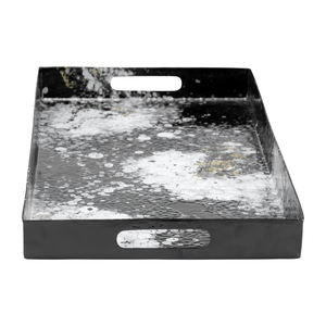 Vassoi artistici in metallo con design a schizzi per decorazioni da tavola, set da 3 pezzi - Product Image 5
