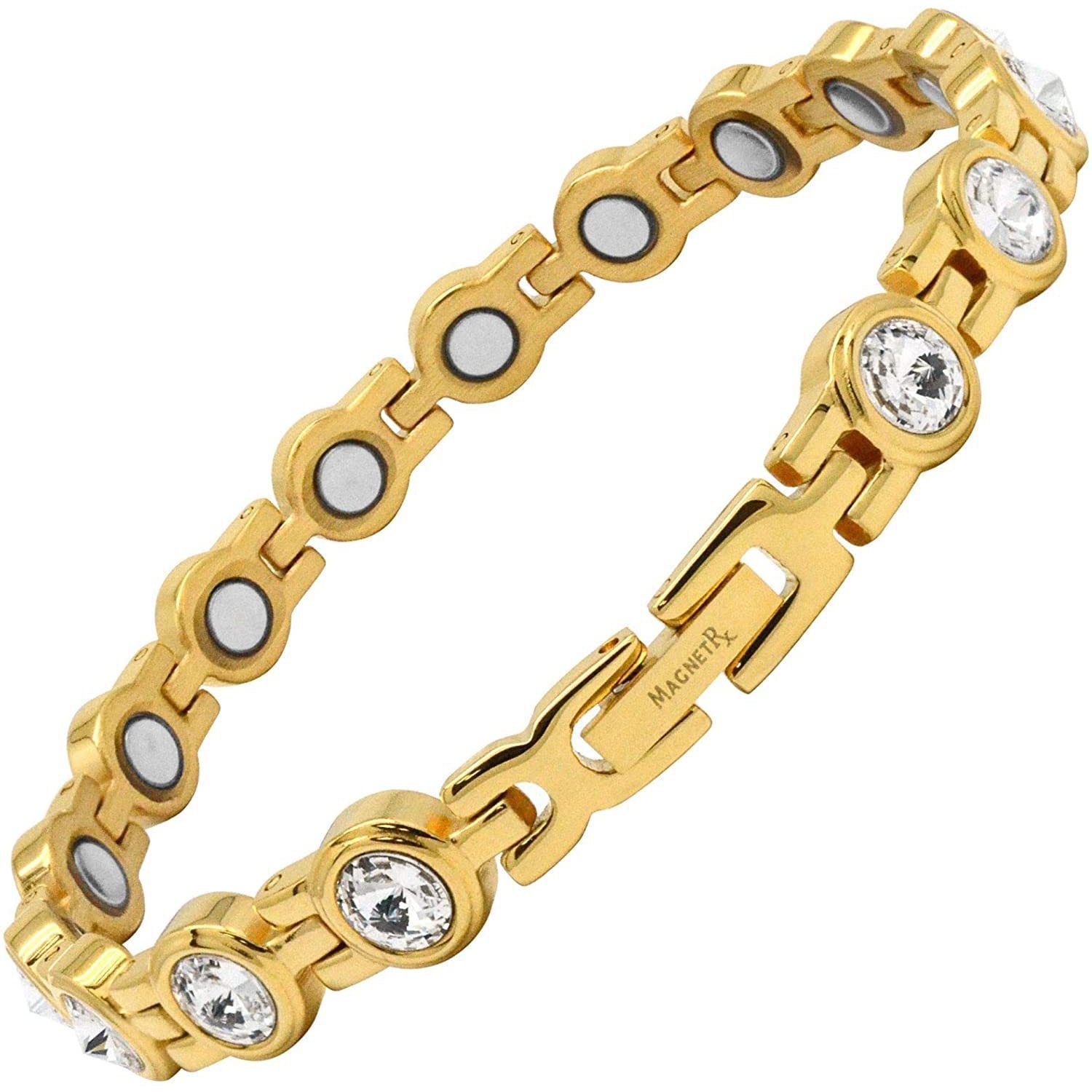 สร้อยข้อมือทองและเพชรขาว