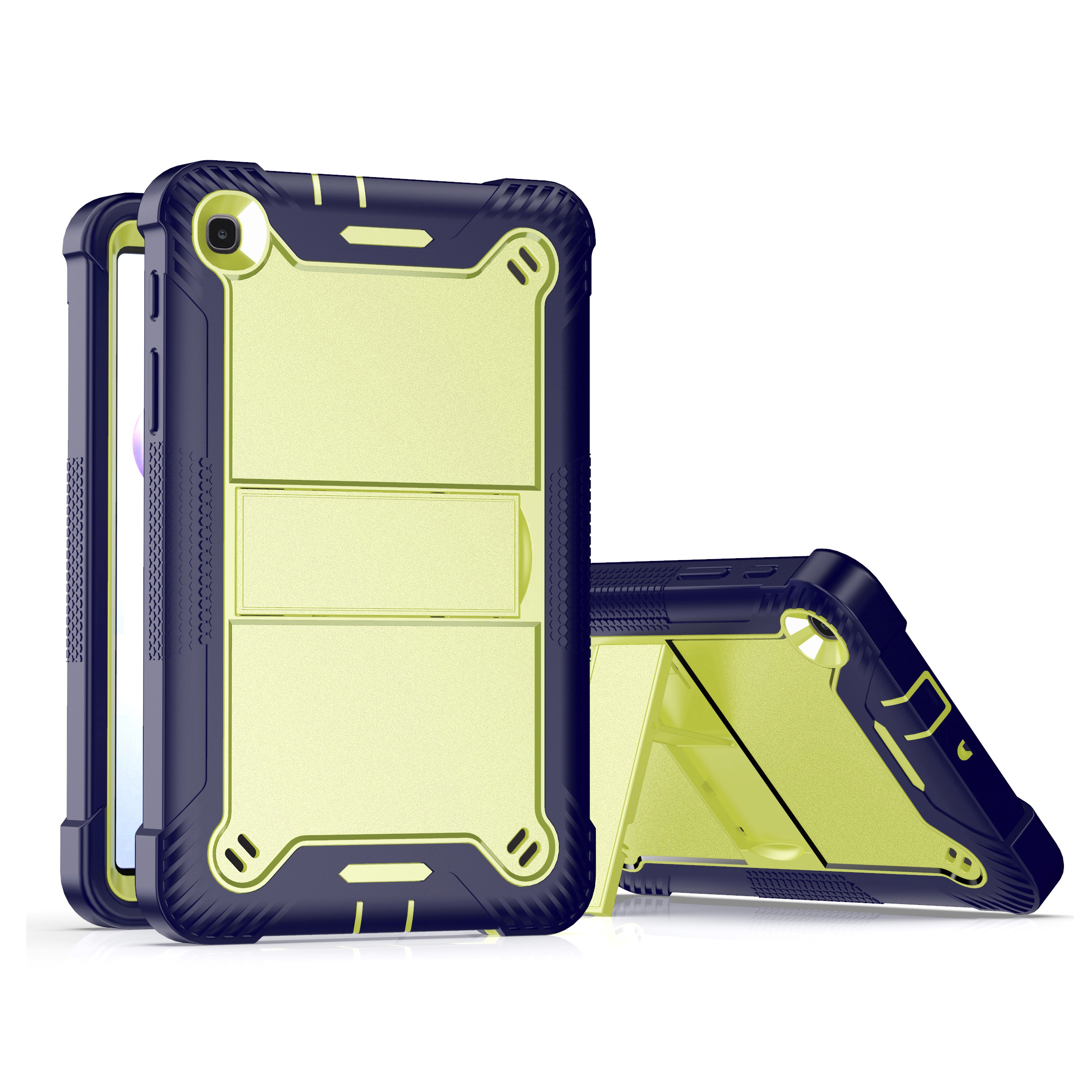 Yellow Green+Navy Blue