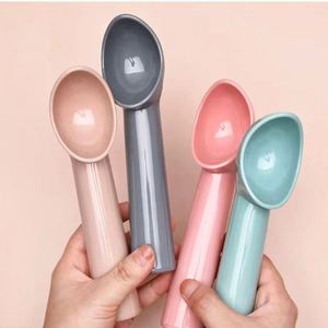 HYRI 2024 Popular Cuchara para Helado al por Mayor, Multicolor, Personalizada, Ligera, para Frutas y Bolas de Sandía, Cucharas de Plástico Antiadherentes - Product Image 5