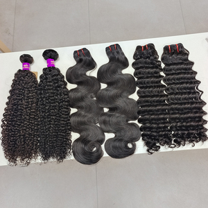 Meilleure Qualité <span class=keywords><strong>Cheveux</strong></span> Humains Vierges Bruts Alignés dans le Sens de la Cuticule, Lots de <span class=keywords><strong>Cheveux</strong></span> Humains Brésiliens Double Drawn Ondulés Profonds – Fournisseurs - Product Image 2