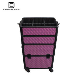 C Boîte cosmétique colorée Nail Tattoo Manicure Beauty <span class=keywords><strong>Trolley</strong></span> <span class=keywords><strong>Valise</strong></span> Rolling Makeup Train Case - Product Image 4